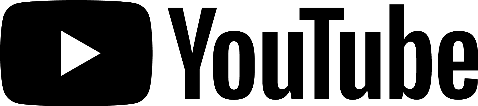 YouTube Logo PNG Black