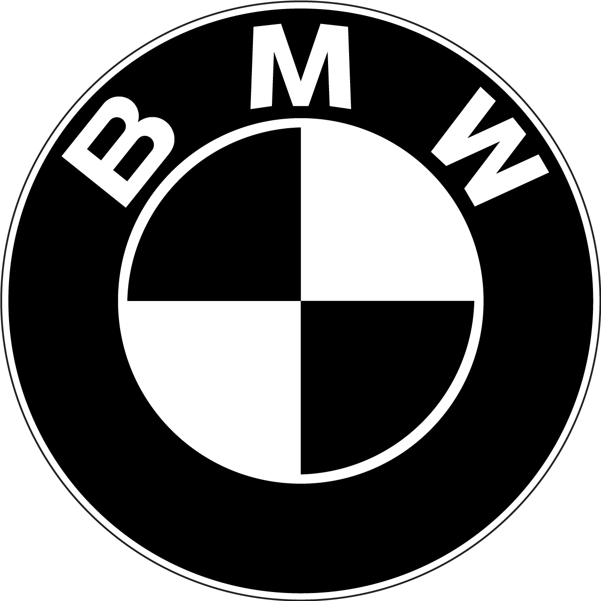 BMW Logo PNG Black And White title=