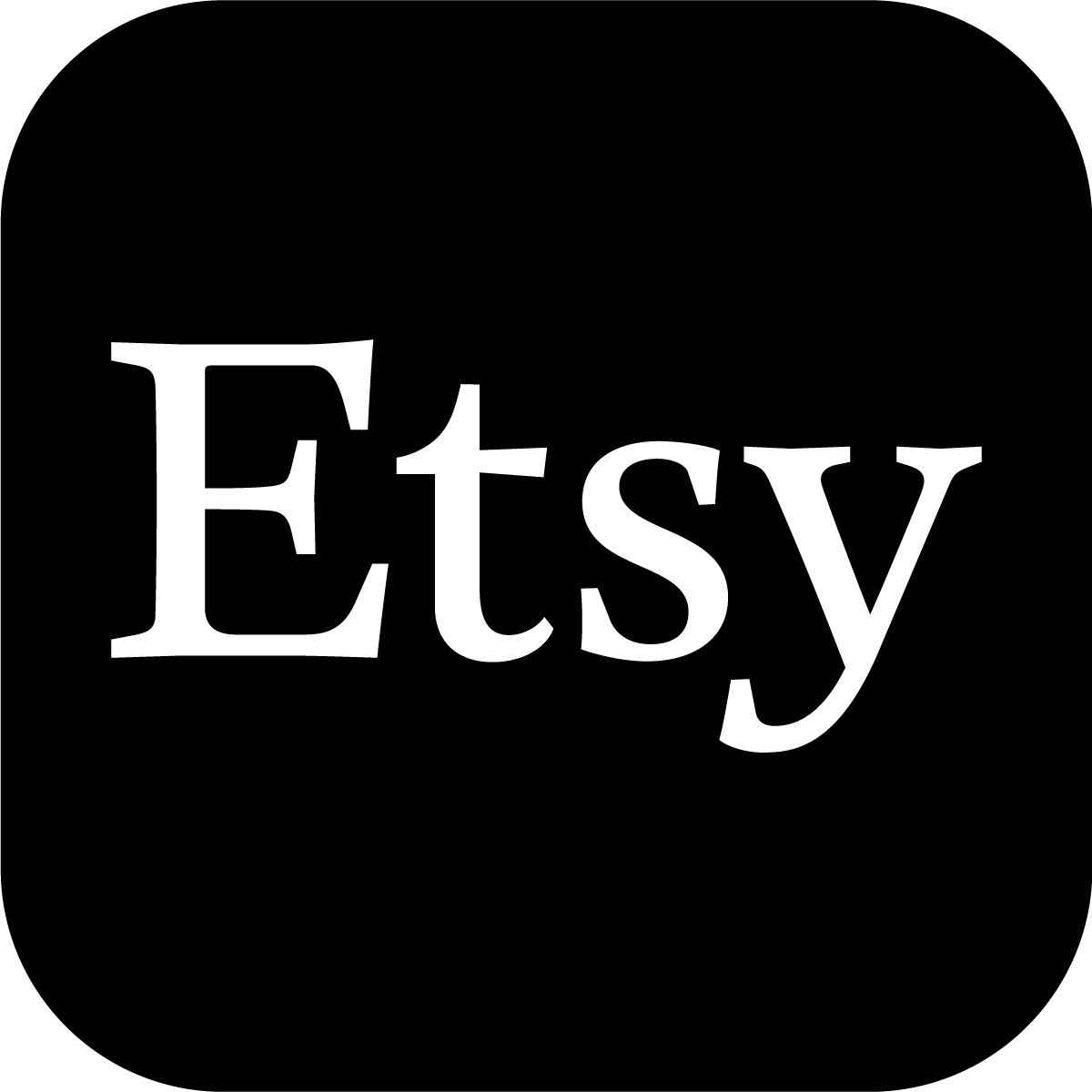 Etsy Logo Black and White