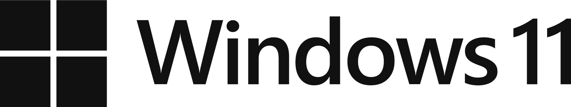 Windows 11 Logo Black and White title=